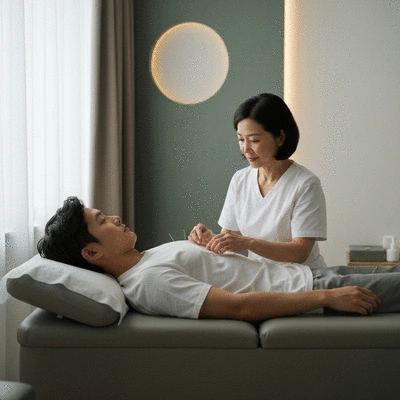Lifestyle image of acupuncture session